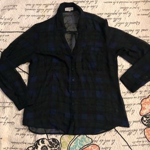 Sheer Plaid Express Portofino Shirt
